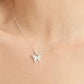 FAUX CAT'S EYE BUTTERFLY NECKLACE