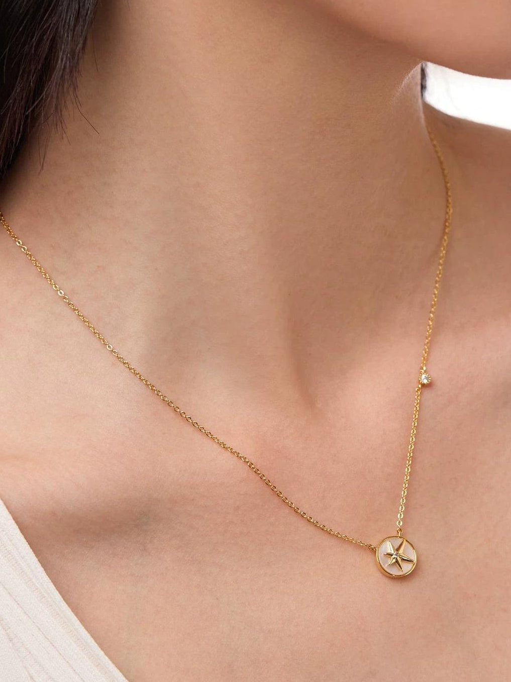 LUXE ZIRCONIA PEARL NECKLACE