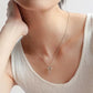 SILVER BOW COLLARBONE NECKLACE
