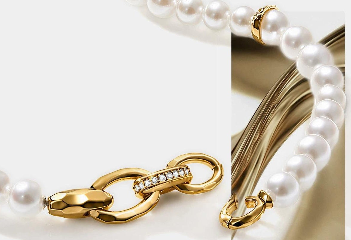 ELEGANT PEARL NECKLACE JEWELRY