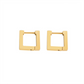 ELE GOLD SQUARE PIERCE