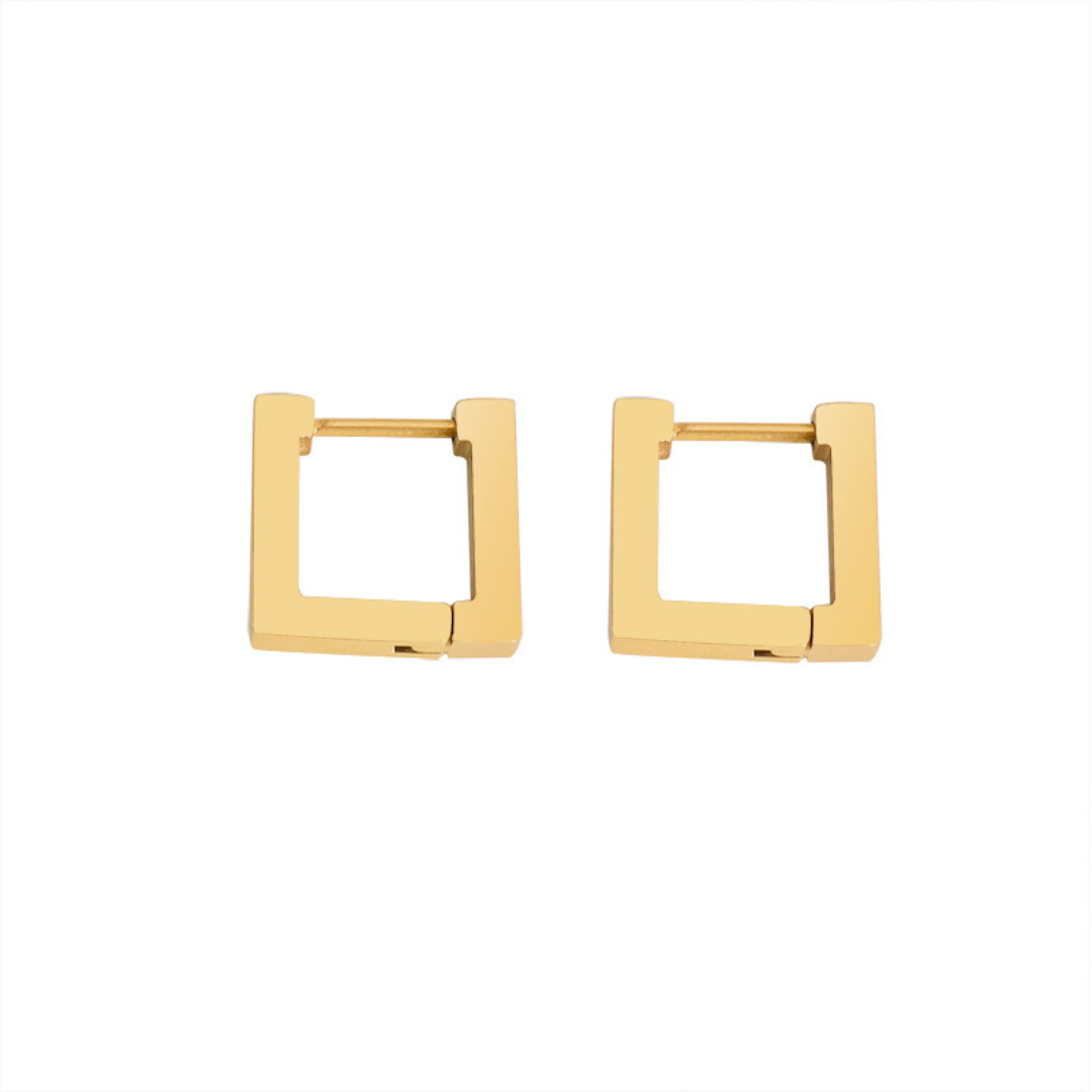 ELE GOLD SQUARE PIERCE