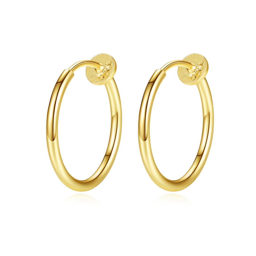 PLAIN GOLD HOOP EARRING