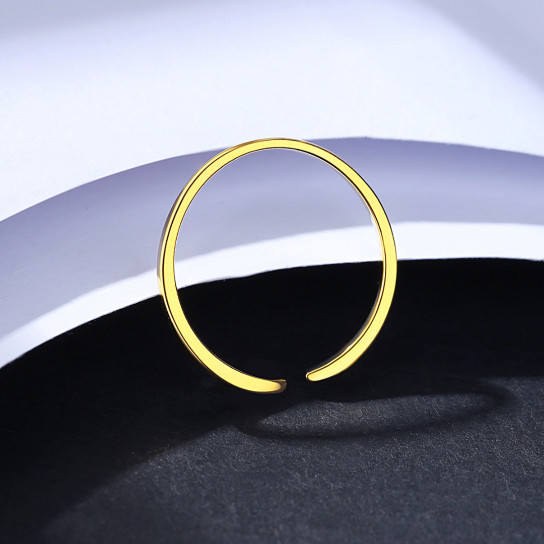 GOLD OPEN ZIRCONIA RING