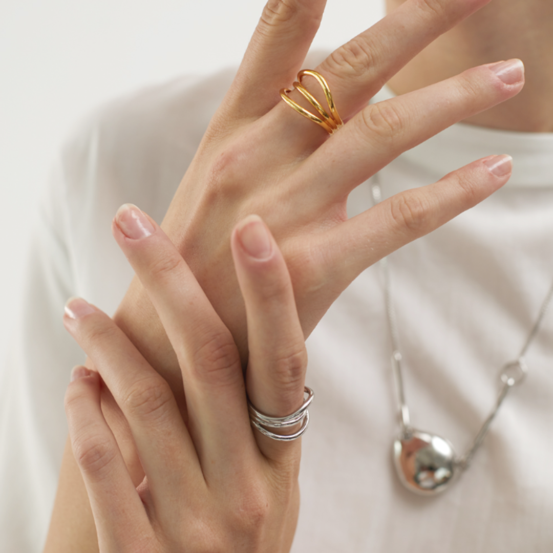 [La shiku] LAYER RING (all 2 colors)