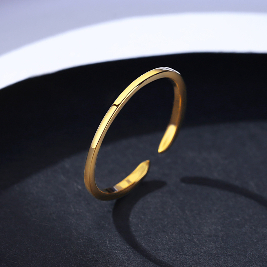 GOLD OPEN ZIRCONIA RING