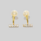 GOLD ZIRCONIA EARRING