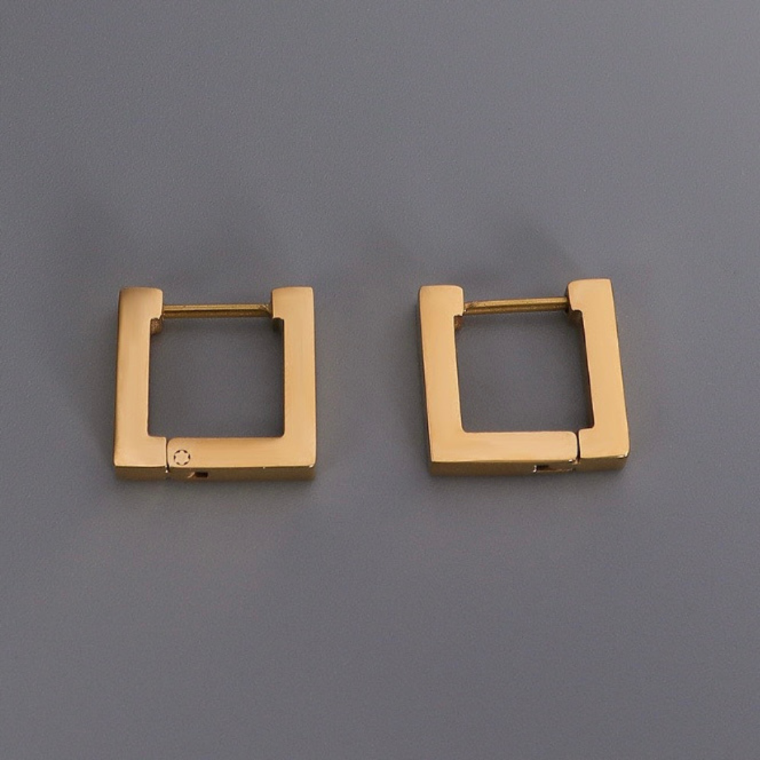 ELE GOLD SQUARE PIERCE