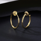 PLAIN GOLD HOOP EARRING