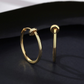 PLAIN GOLD HOOP EARRING